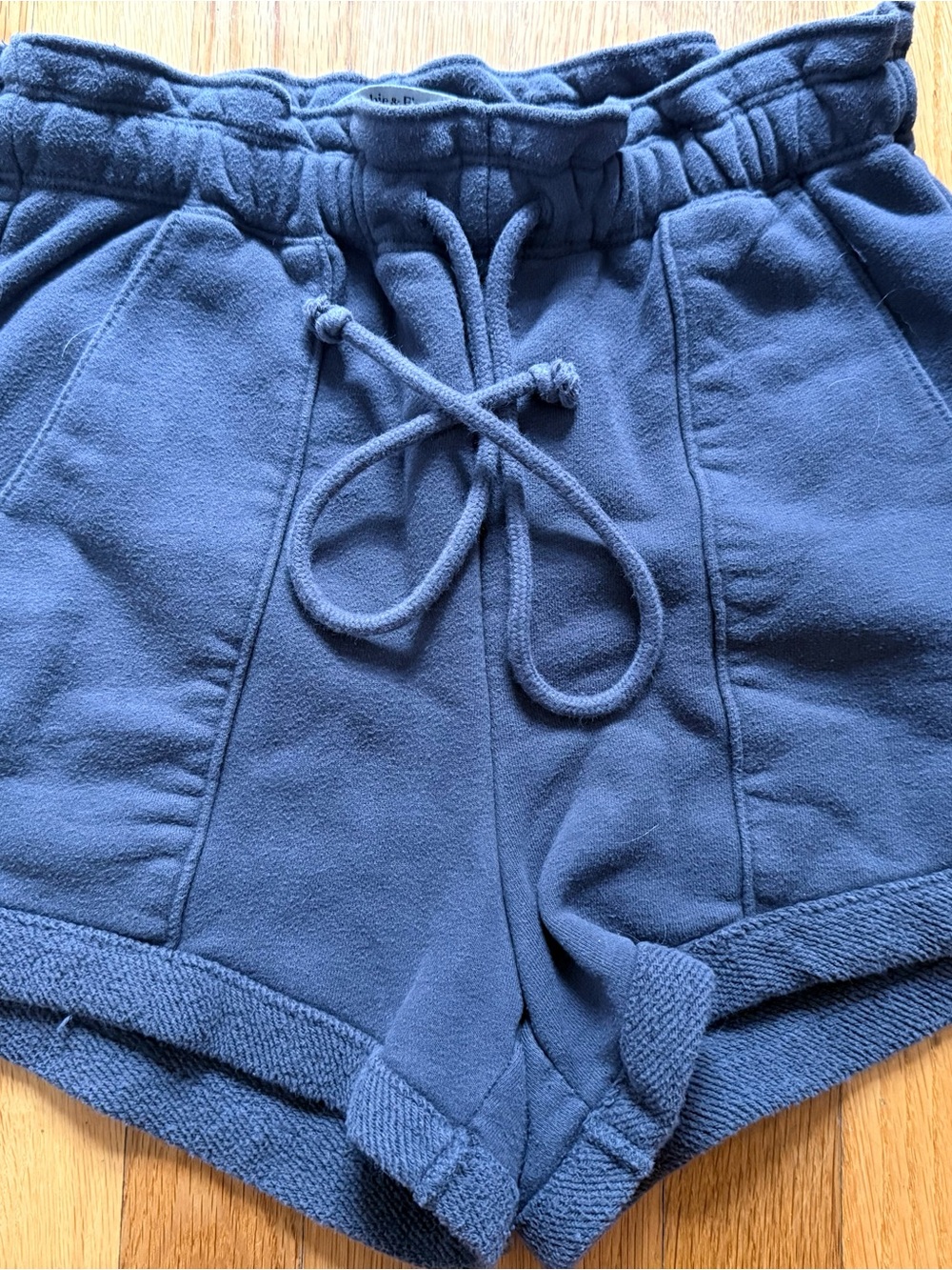 Abercrombie & Fitch Blue Drawstring Fleece Shorts